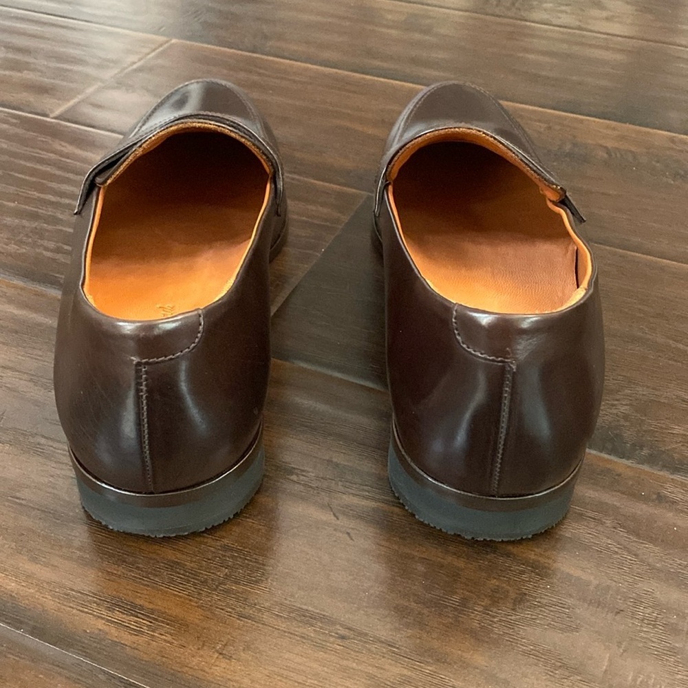 Wolf & Shepherd men’s dark brown leather penny loafers shoes size 12 - Picture 7 of 10